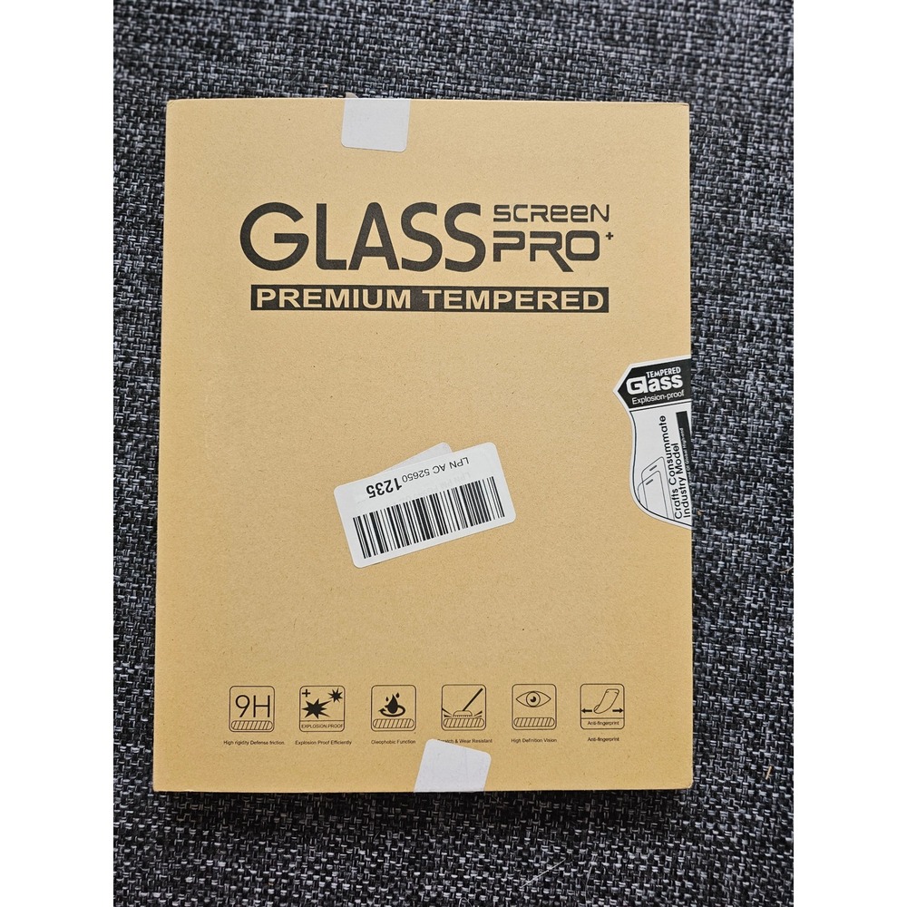 Glass Pro+ Screen Protector 12.9 Tablet Clear New‎ Tempered Glass 9H 0.3mm 12.9"
